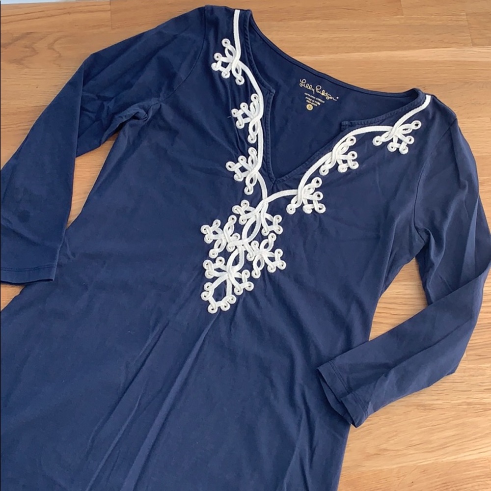 Lilly Pulitzer | Marina 3/4 Slv T-Shirt Dress | S - Picture 1 of 3